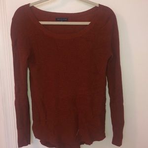 Burnt orange sweater